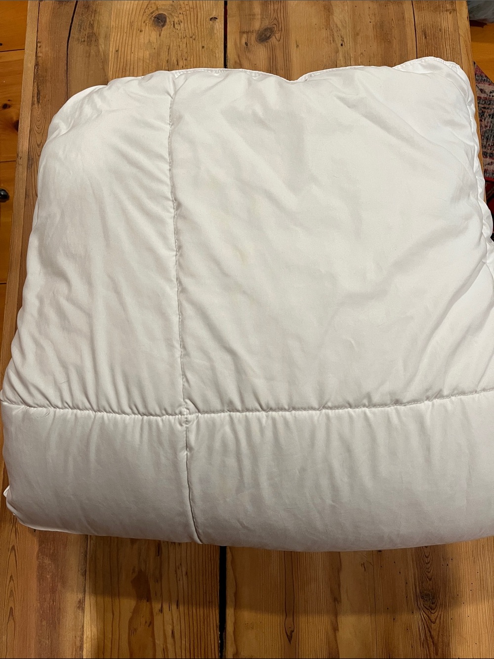 POTTERY BARN *Full* White Down Alternative Quilted Duvet Insert Plush